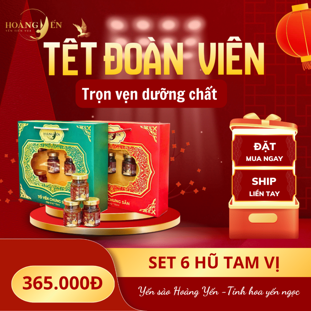 Set quà Yến chưng Tam vị cho dịp Trung Thu