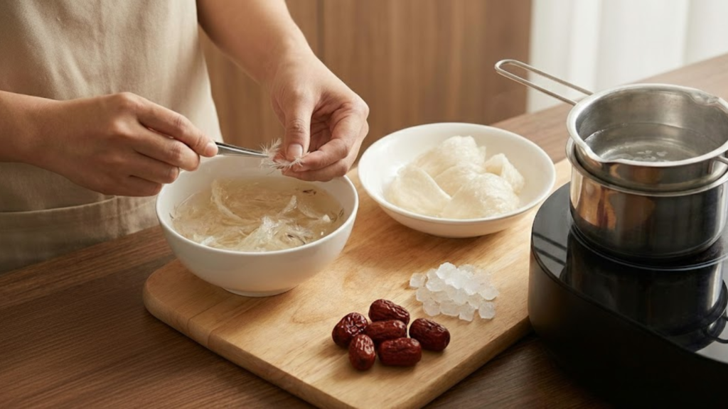 Lưu ý khi chế biến yến sào