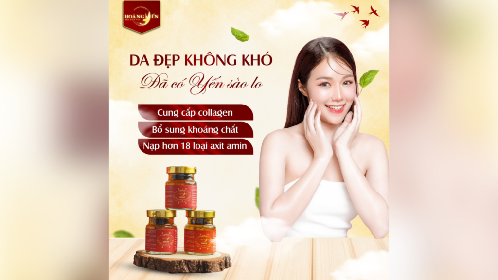 Yến có tác dụng với sắc đẹp 