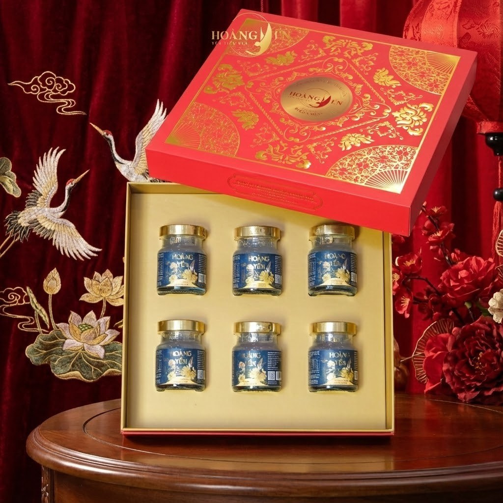 yến chưng sẵn hoàng yến làm quà biếu