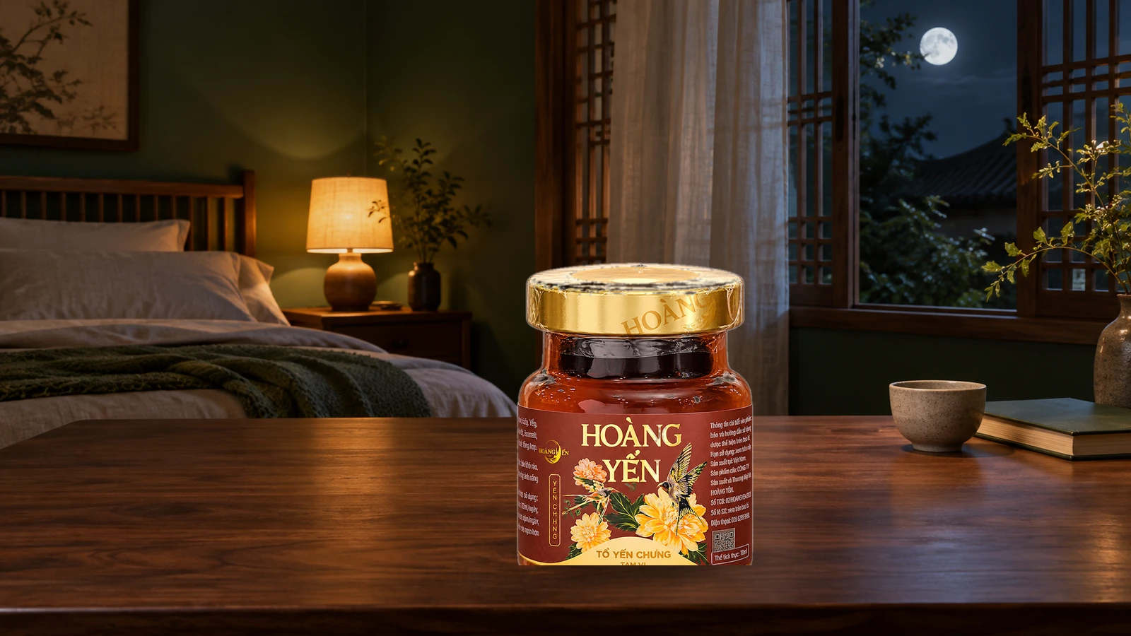 Yến sào và giấc ngủ trong một thói quen buổi tối thư giãn